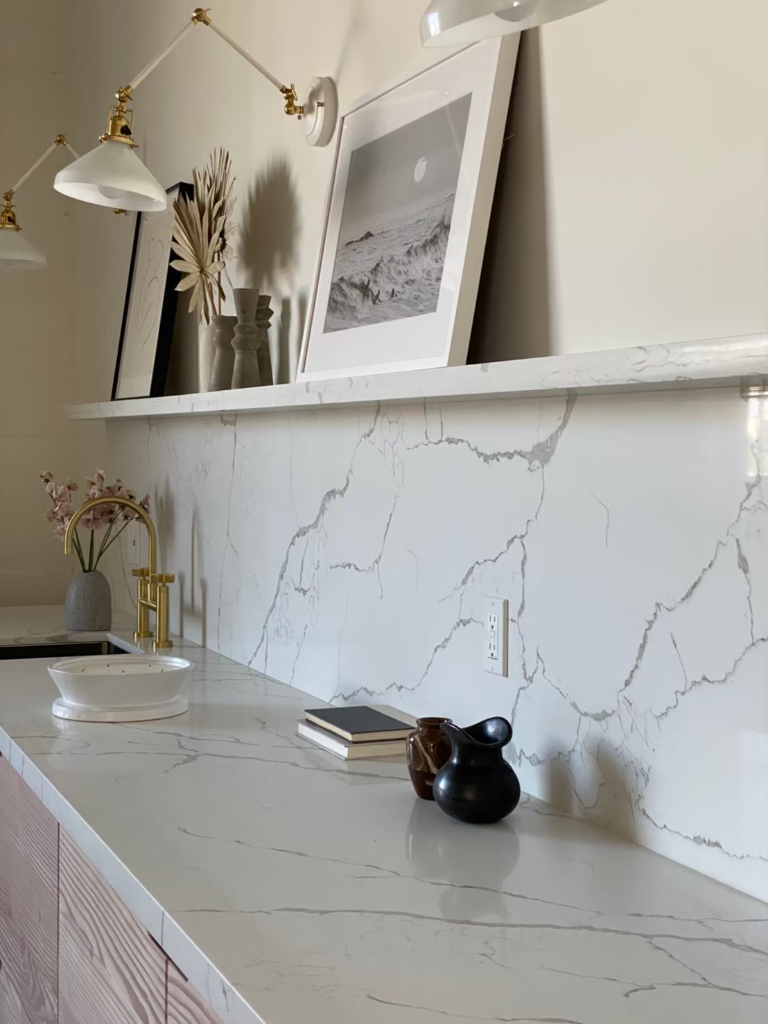 Mikado Quartz Artistry Meets Technology MQ218 Calacatta Tree